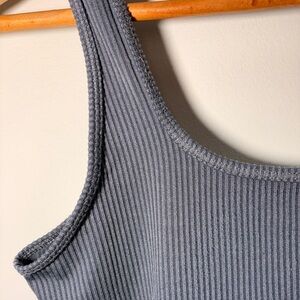 Hollister Women’s S Gray Ribbed Tank Top